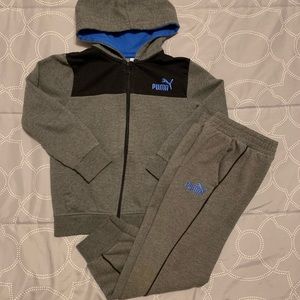 Boys Puma jacket and matching joggers